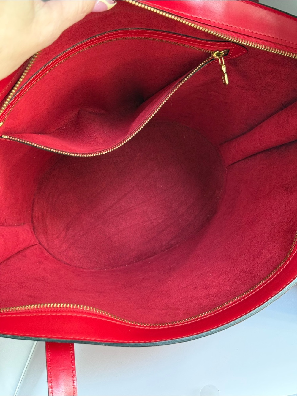 Louis Vuitton Epi Leather Saint Jacques GM in Castillan Red - Picture 11 of 12